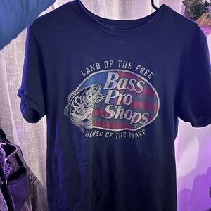 Bass Pro Shops Navy Blue Patriotic Graphic Tee